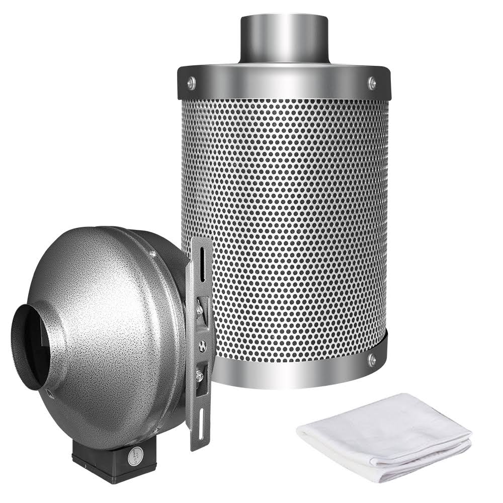 8 inch 750 CFM Inline Fan with Carbon Filter T904