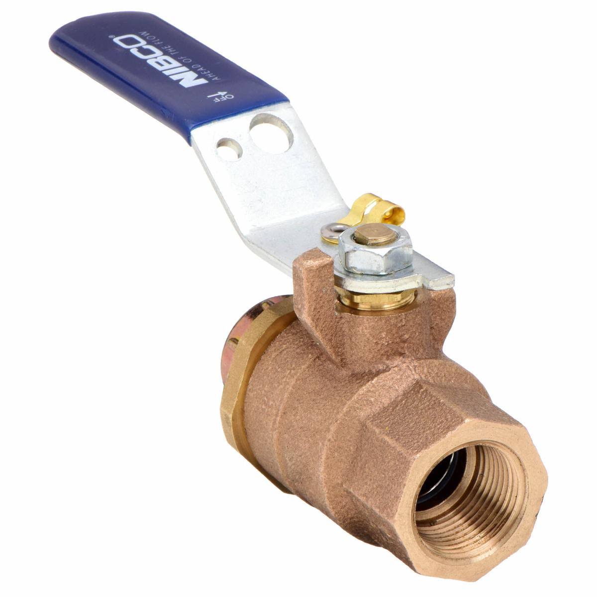 Bronze Ball Valve, FNPT x Hose Cap, 3/4 in Q9404