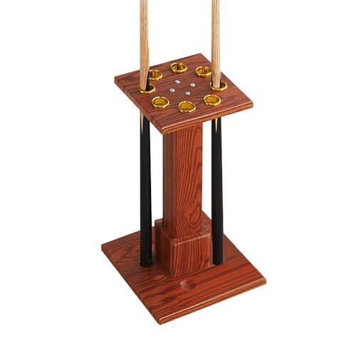 Freestanding Wooden Pool Cue Rack, 8 Cue Capacity O644