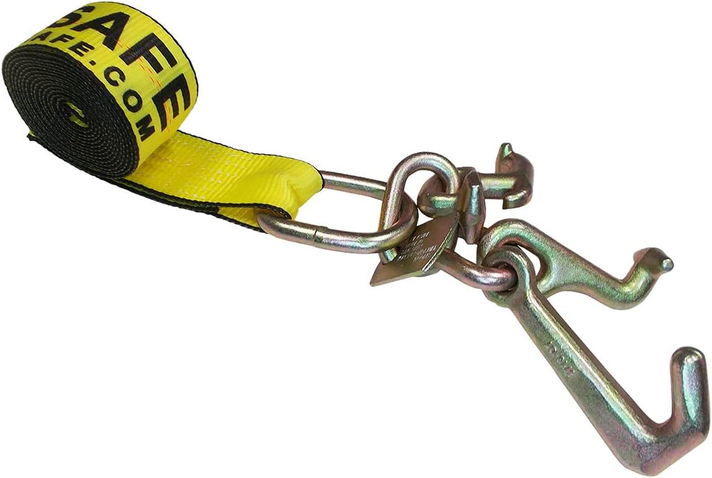 2” x 10’ Auto Tie-Down Car Straps 8 Pack Yellow U968731