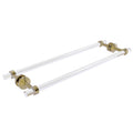 24 in. Back to Back Shower Door Towel Bar Unlacquered Brass P32483