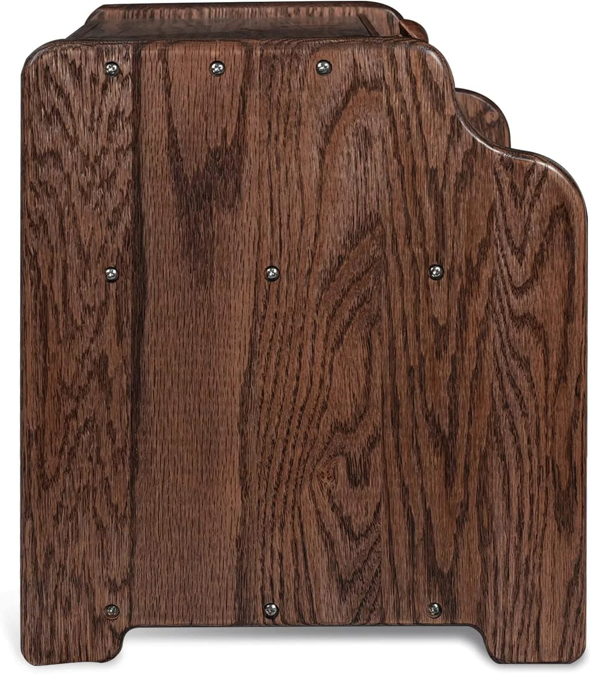 Solid Wood Oak Bread Box with Clear Window B872