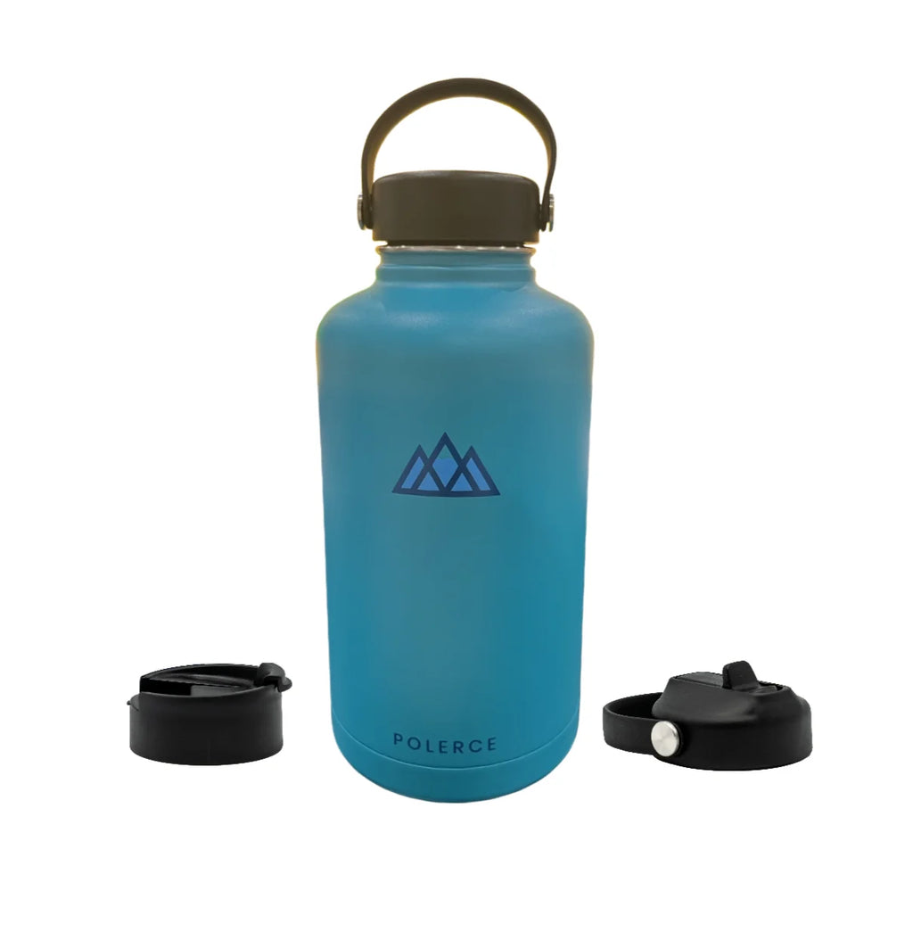64 Fl Oz Blue Stainless Steel Insulated Bottle N1802