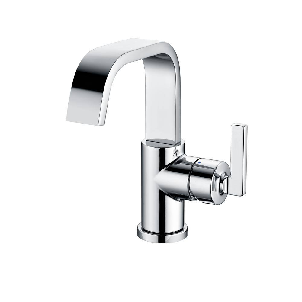 Single-Handle Bathroom Faucet with Drain in Chrome P744272