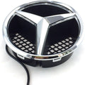 Car Front Grille Star Emblem LED Logo Light White Pack of 2 Z798