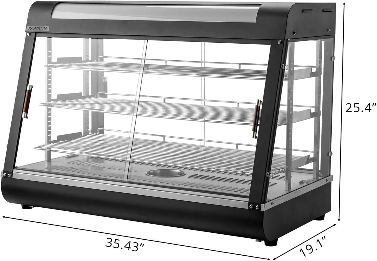 3-Tier Electric Food Warmer with Glass Door O663150