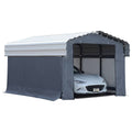 Enclosure Kit for 10 x 15 ft. Carport Grey F72151
