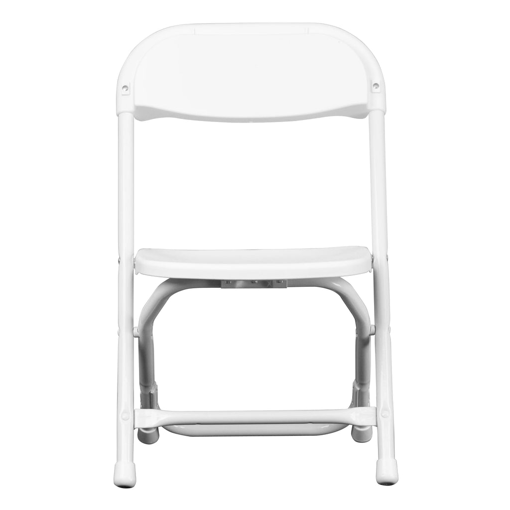 White Plastic Kids Folding Chair W91592
