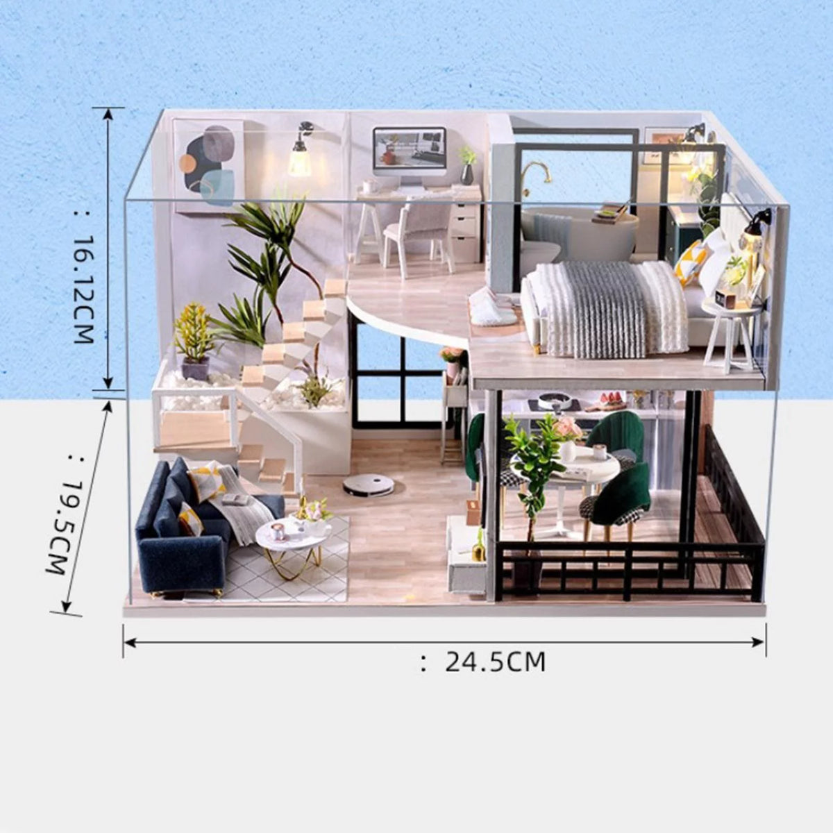 Building Toys with Furniture Accessories DIY Doll House T4522