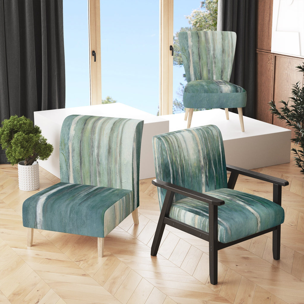 Green Forest Dream Upholstered Traditional Accent Chair D845273