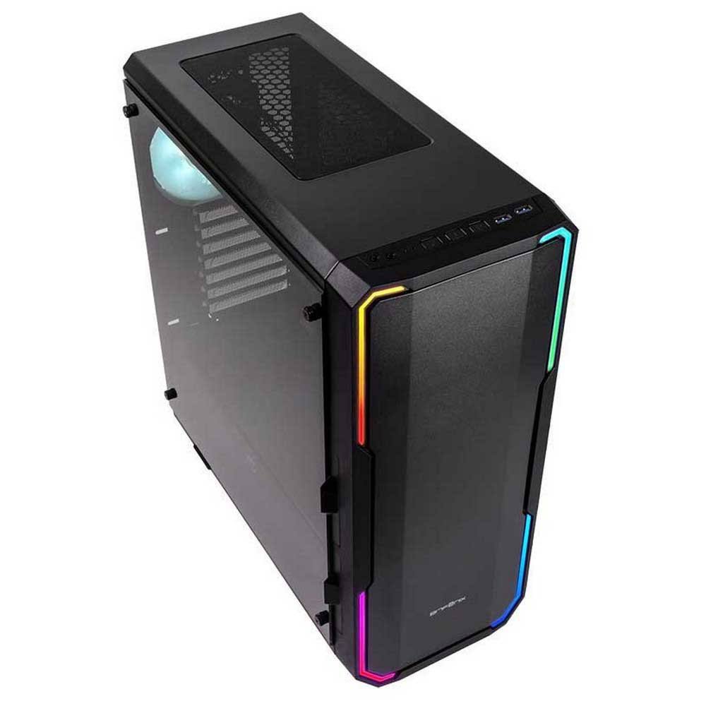 Black Tempered Glass Midi Tower Gaming Case N68183