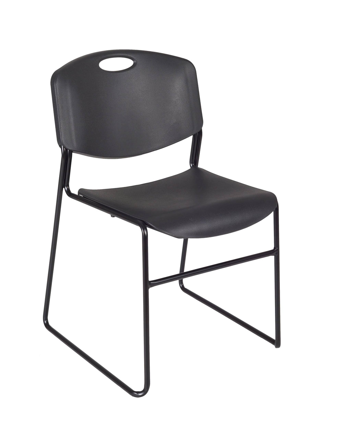 36x22 Round Breakroom Table with 4 Stack Chairs F93538
