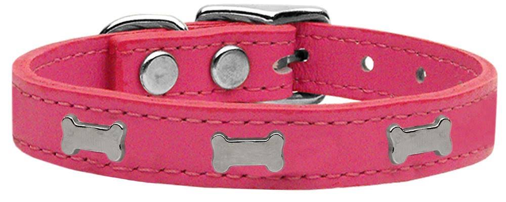 Purple Genuine Leather Dog Collar L36622