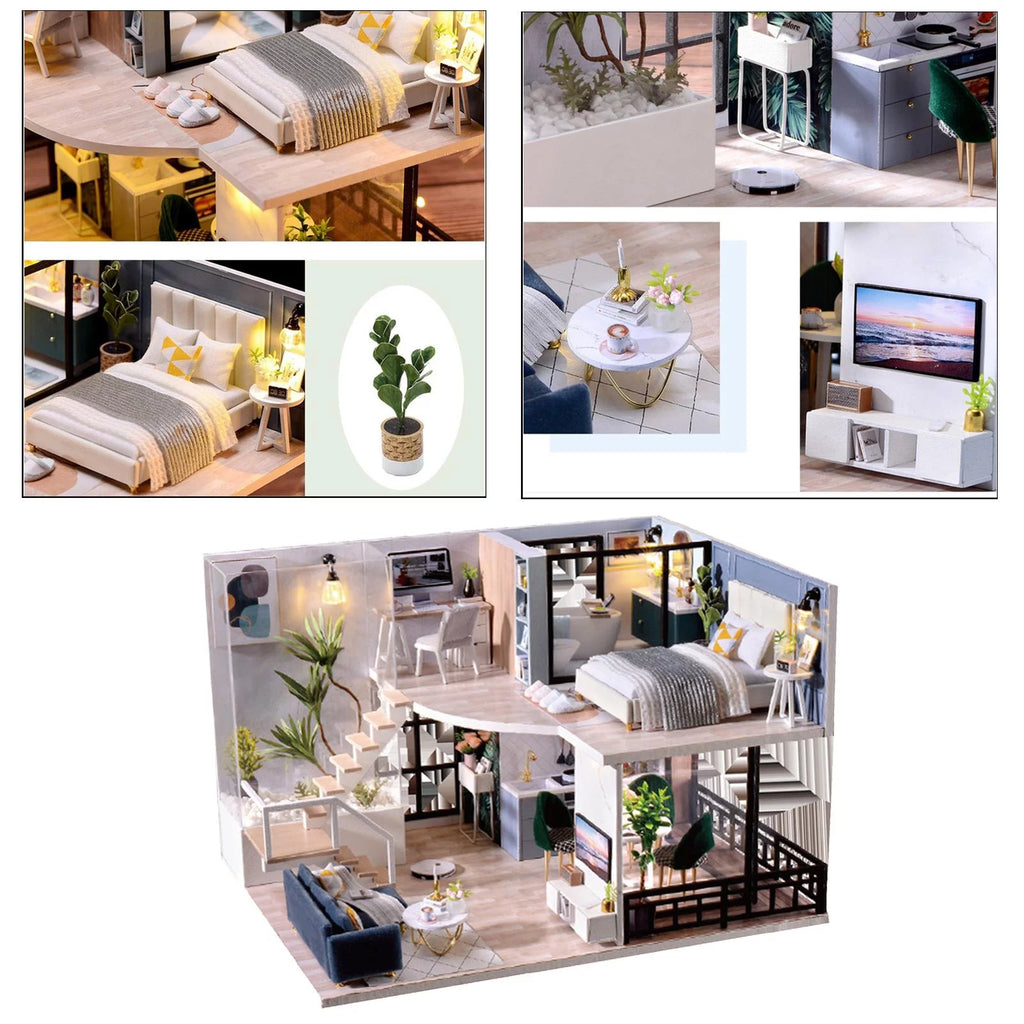 Building Toys with Furniture Accessories DIY Doll House T4522