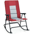 Foldable Padded Camping Chair with Backrest and Armrest V1333