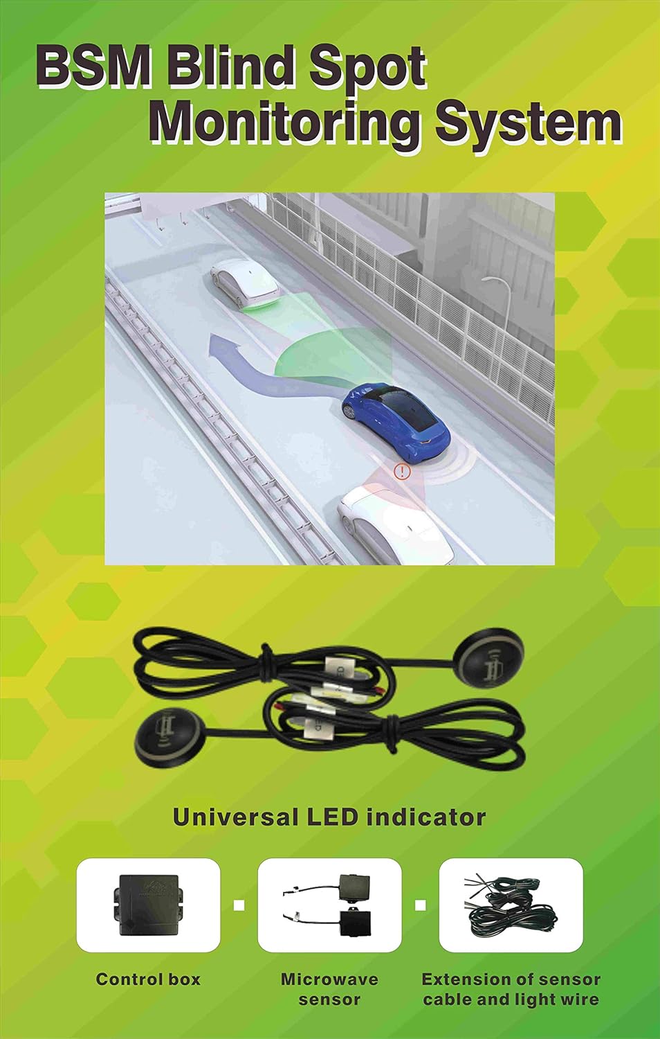 24GHZ Microwave Radar Blind Spot Detection System D569702