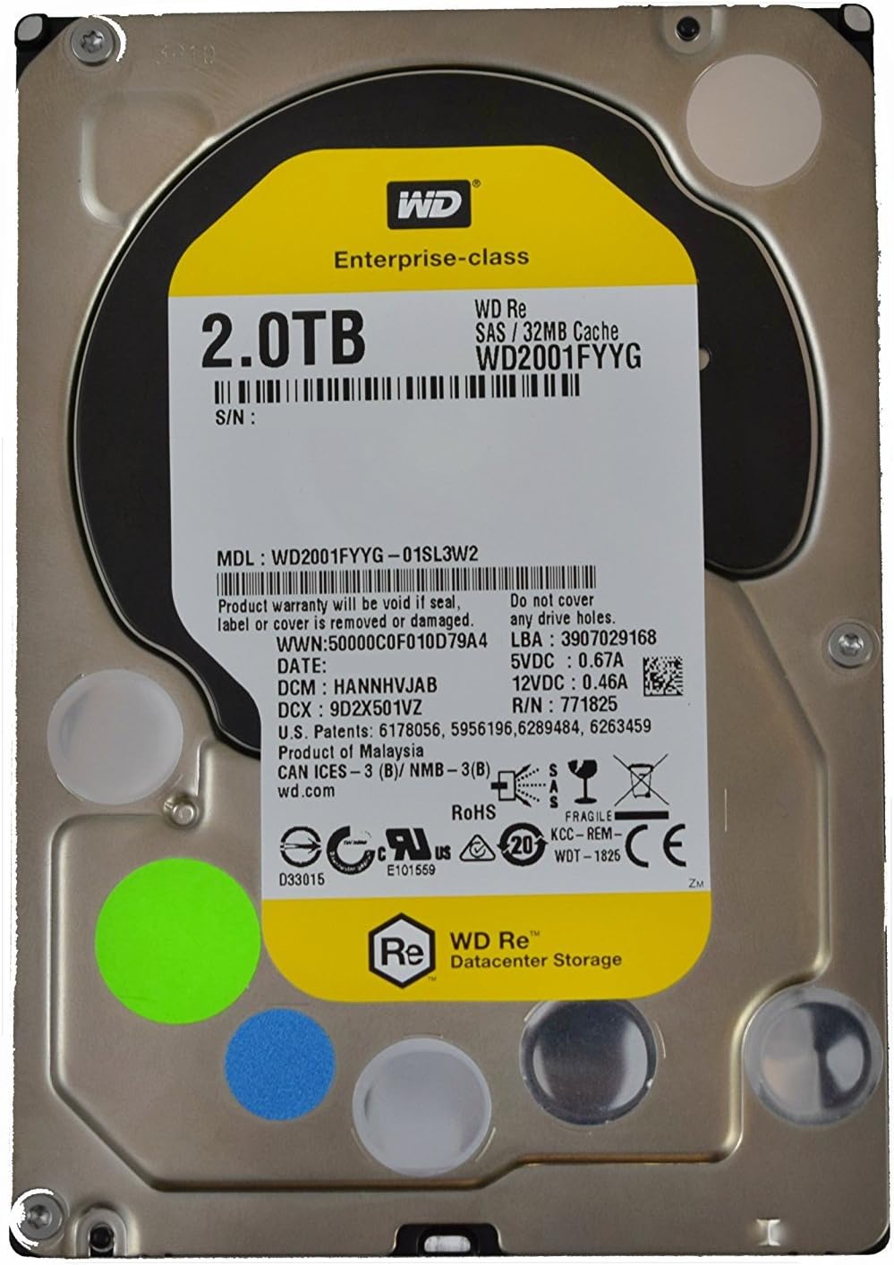 3TB 7200 RPM SAS 6Gb/s 3.5 Inch Hard Drive S171