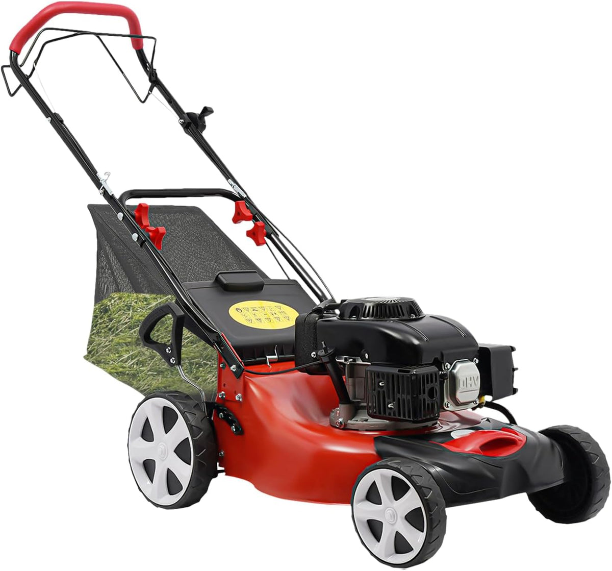 Self Propelled 20-inch 140cc 4-Stroke Gas Lawn Mower with Bagger M624419