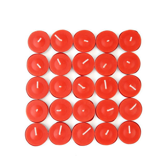 Red Citronella Tealight Candles 1200 Pcs W707566