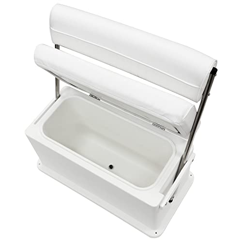 62 Quart White Swingback Cooler Storage Seat K266
