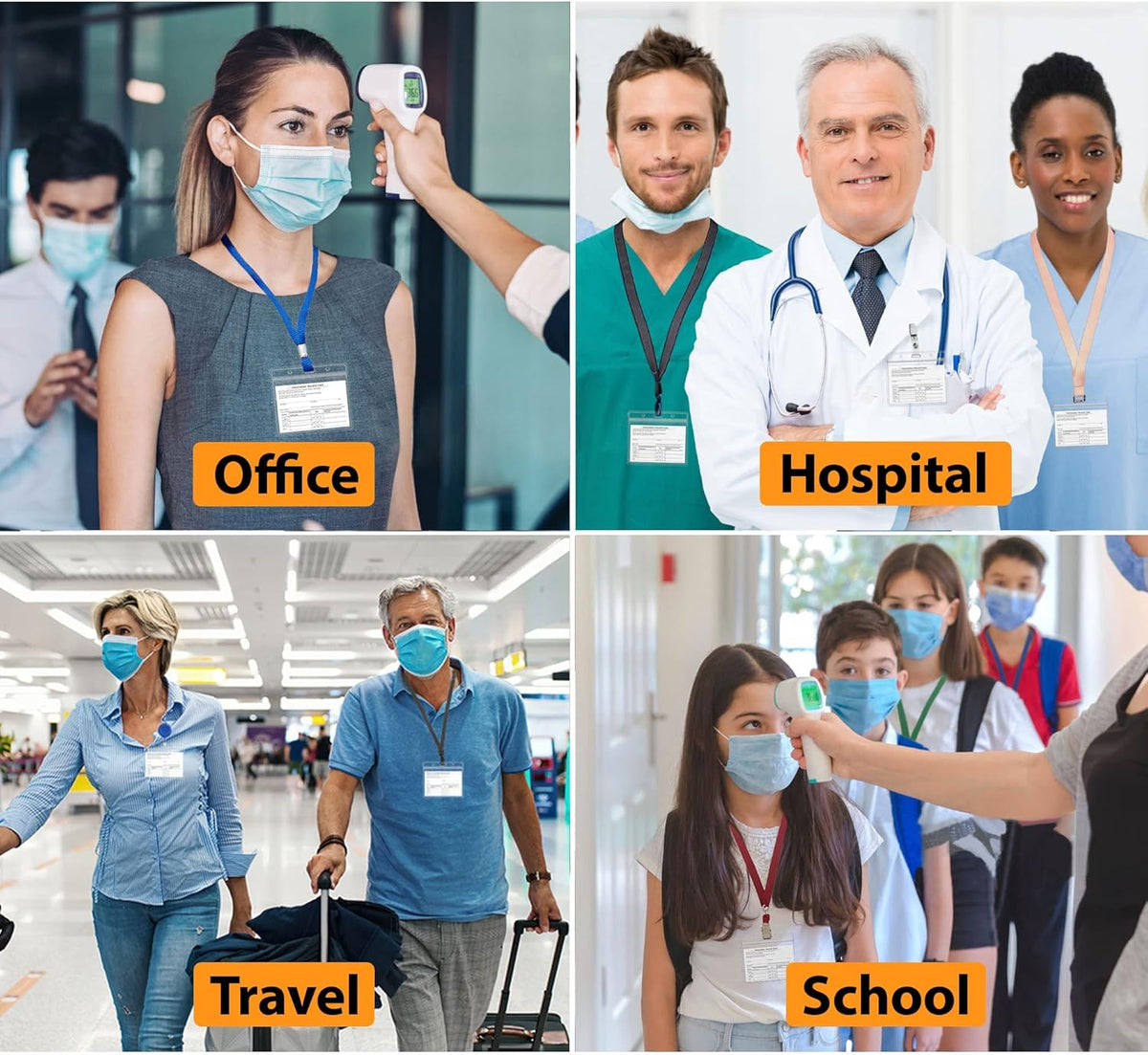 5 Pack 4 X 3 Inches Clear Vinyl Plastic Vaccine Card Holder J1701