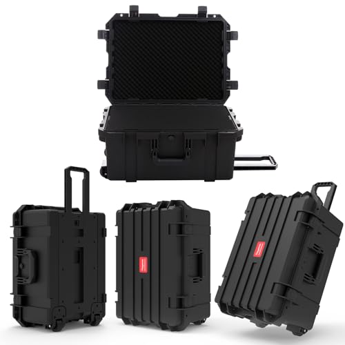 27 Inch Waterproof Hard Case with Wheels Customizable Foam C9426
