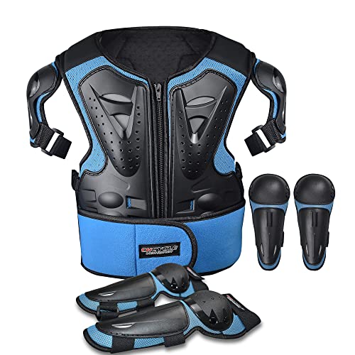 Kids Motorcycle Armor Suit Dirt Bike Chest Protector with Elbow Knee Pads Guards Z9810