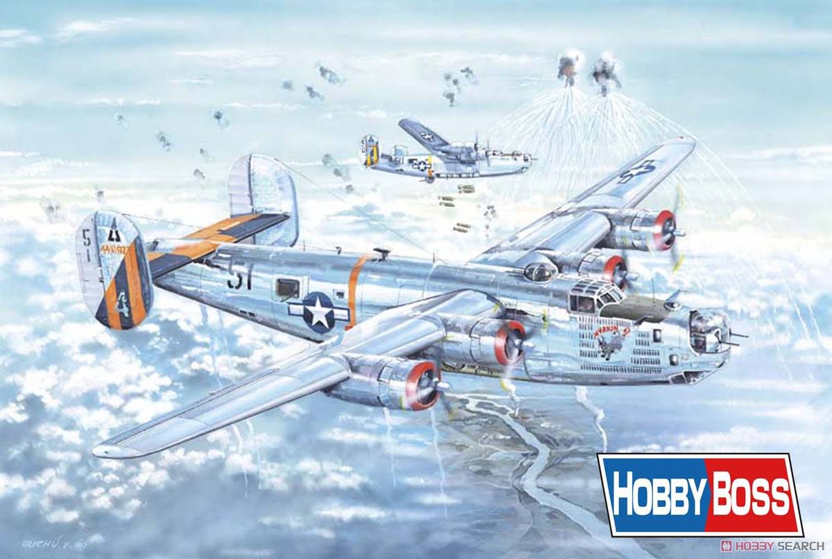 1/32 Consolidated B-24J Liberator Plastic Model Kit K930