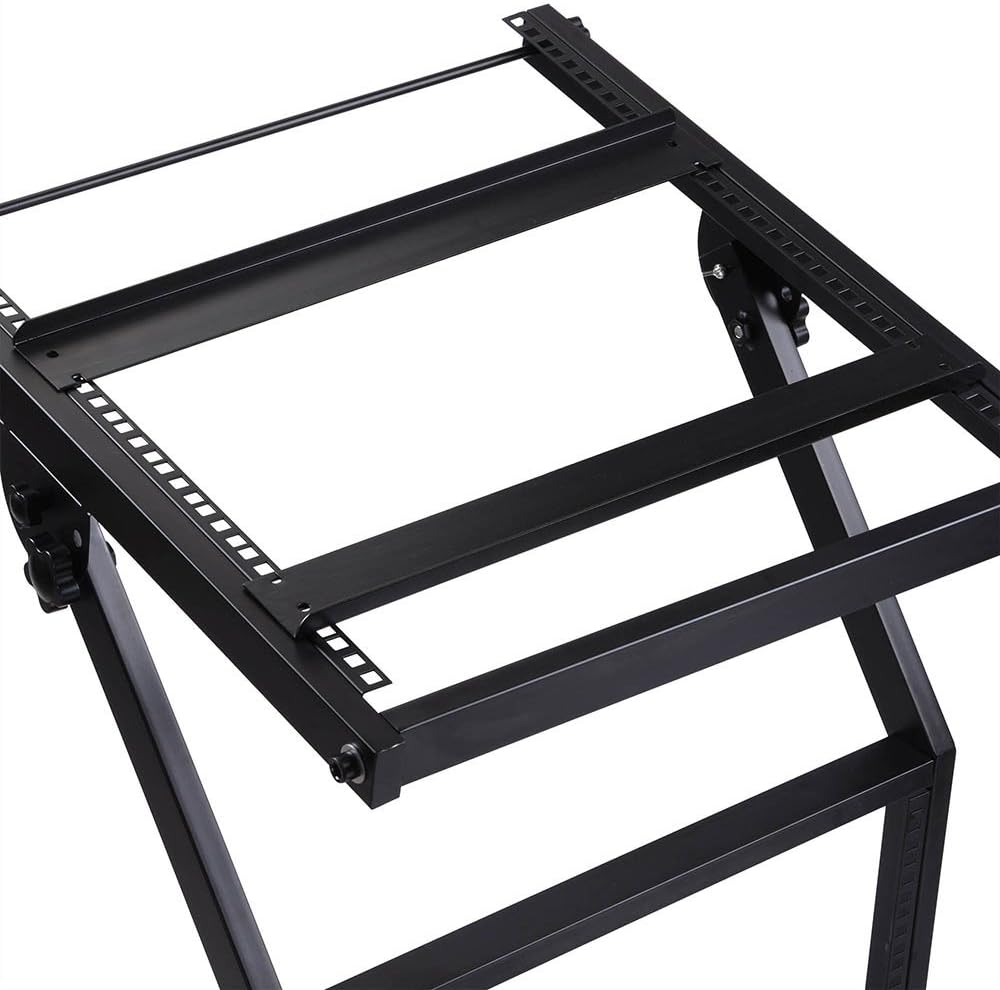 Adjustable Rack Mount Rolling DJ Mixer Stand 12U X688