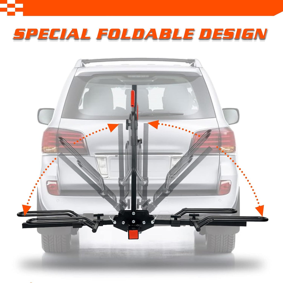 2-Bike Hitch Mounted Bike Rack G702