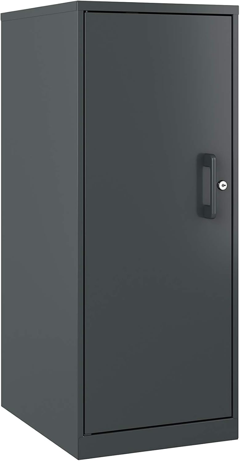 Charcoal 4 Shelf Personal Cabinet N7214