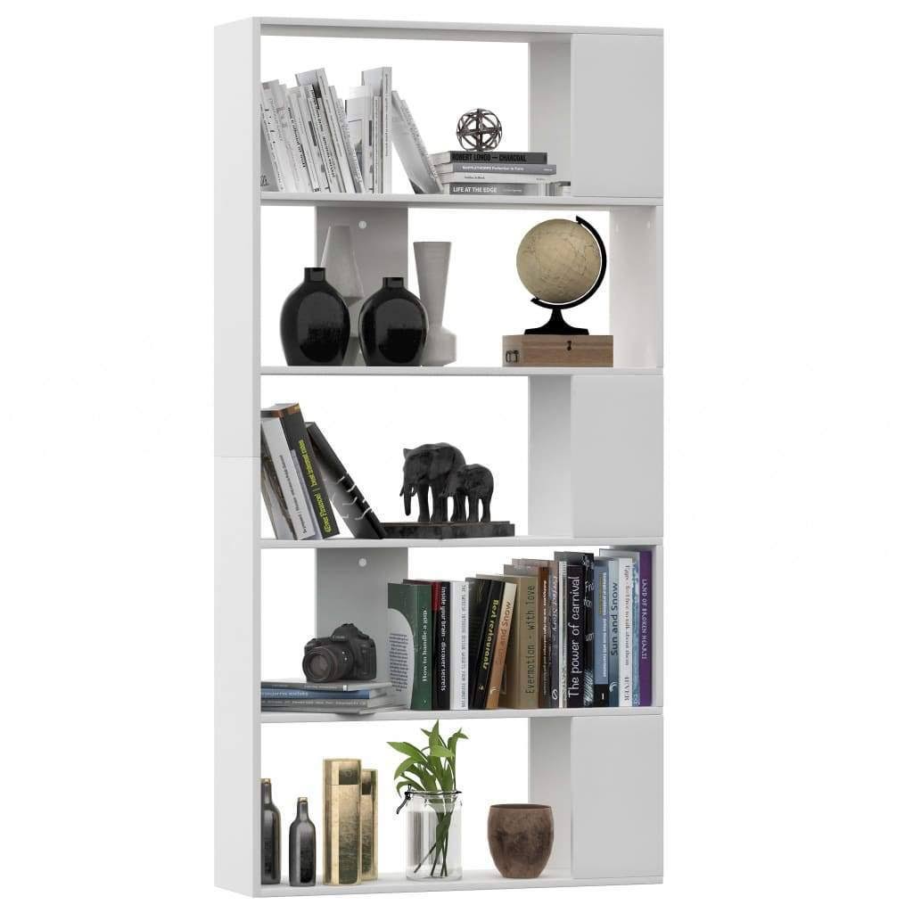 Black Chipboard Book Cabinet Room Divider Y2179