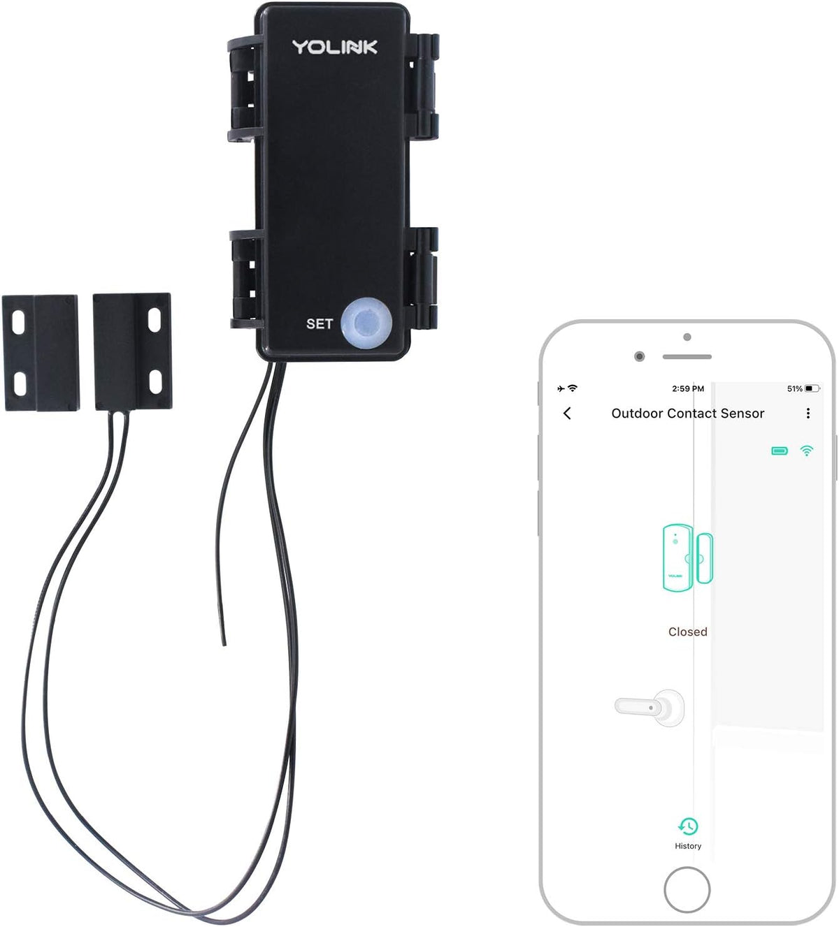Outdoor Contact Sensor, LoRa Smart Door Sensor, Waterproof A969