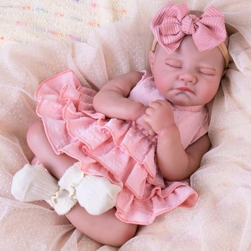 20-Inch Reborn Baby Doll with Poseable Limbs and Feeding Kit C758499