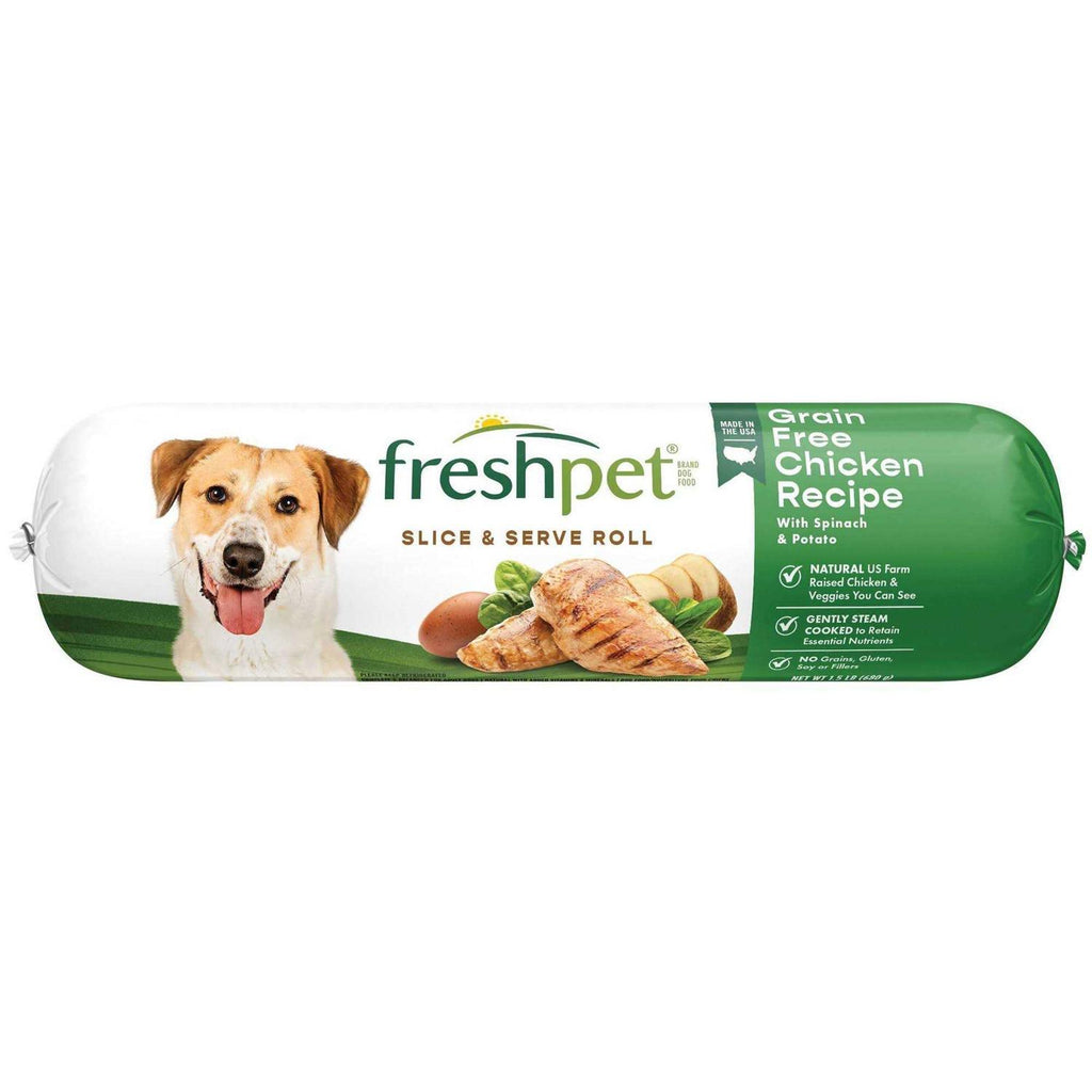 Grain Free Chicken Recipe Slice & Serve Roll Dog Food M33707