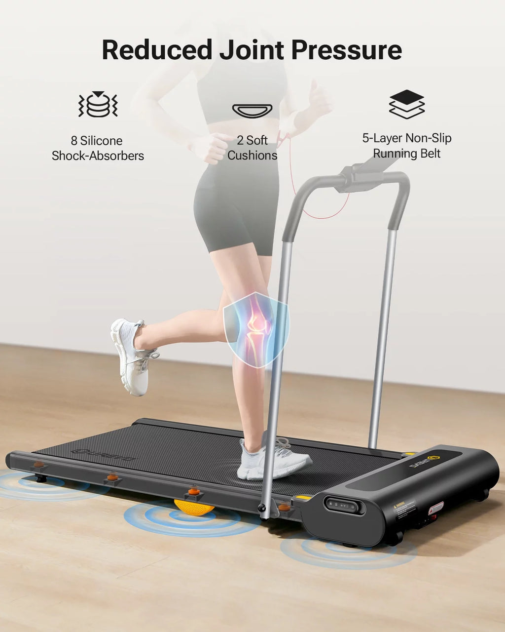 2 in 1 Under Desks Treadmill with Smart Rotary Console B925903