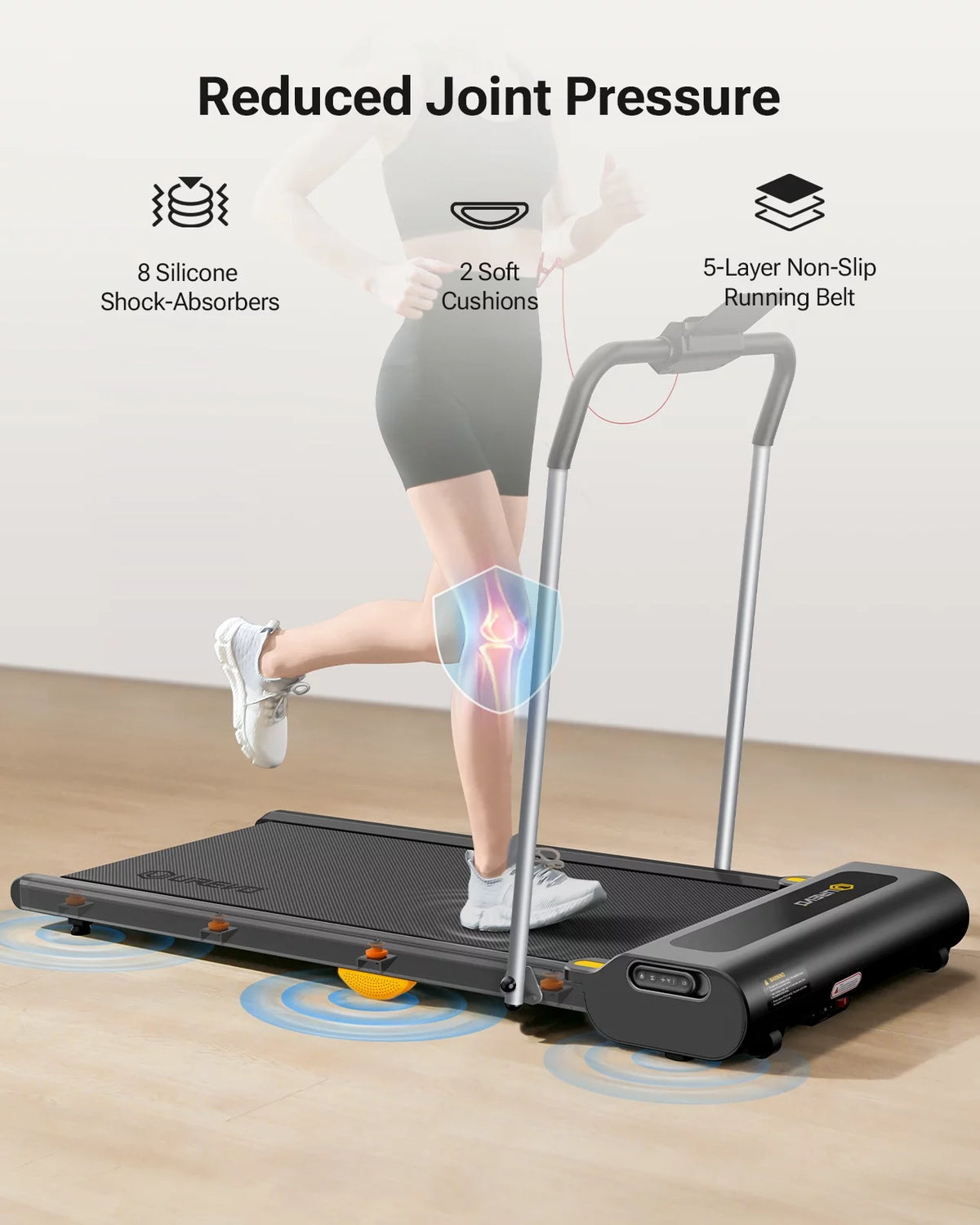 2 in 1 Under Desks Treadmill with Smart Rotary Console B925903