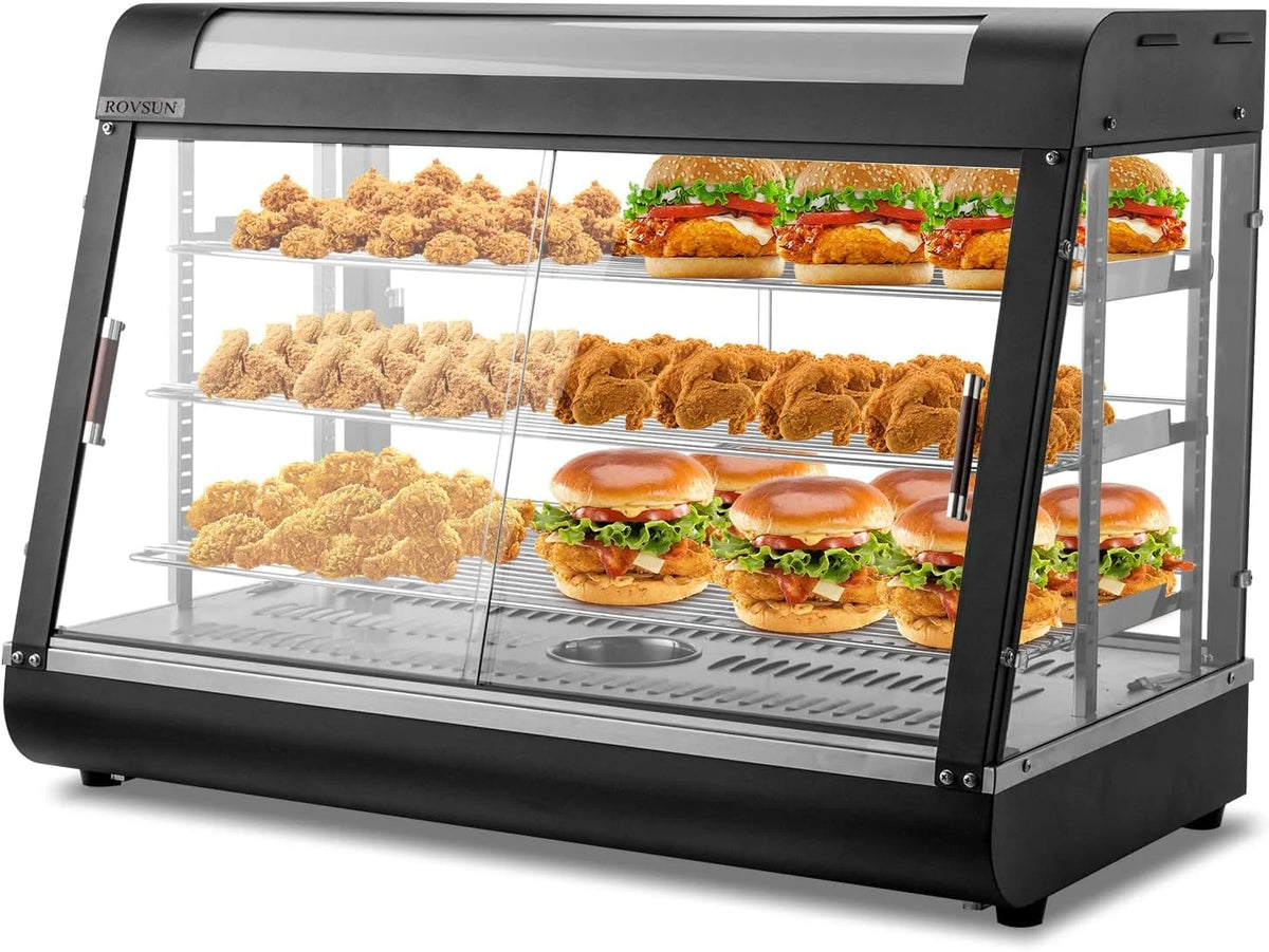 3-Tier Electric Food Warmer with Glass Door O663150