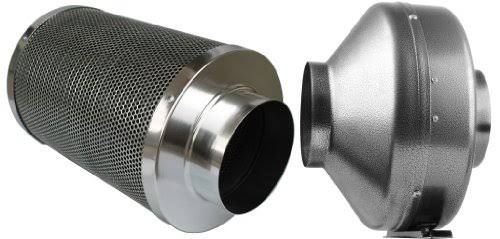 8 inch 750 CFM Inline Fan with Carbon Filter T904