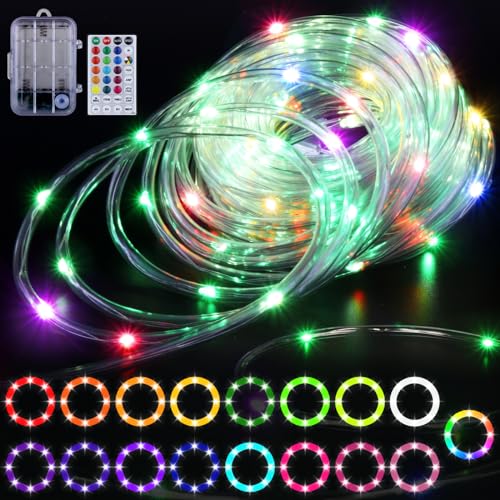 40ft LED Canopy String Lights with Remote D4780