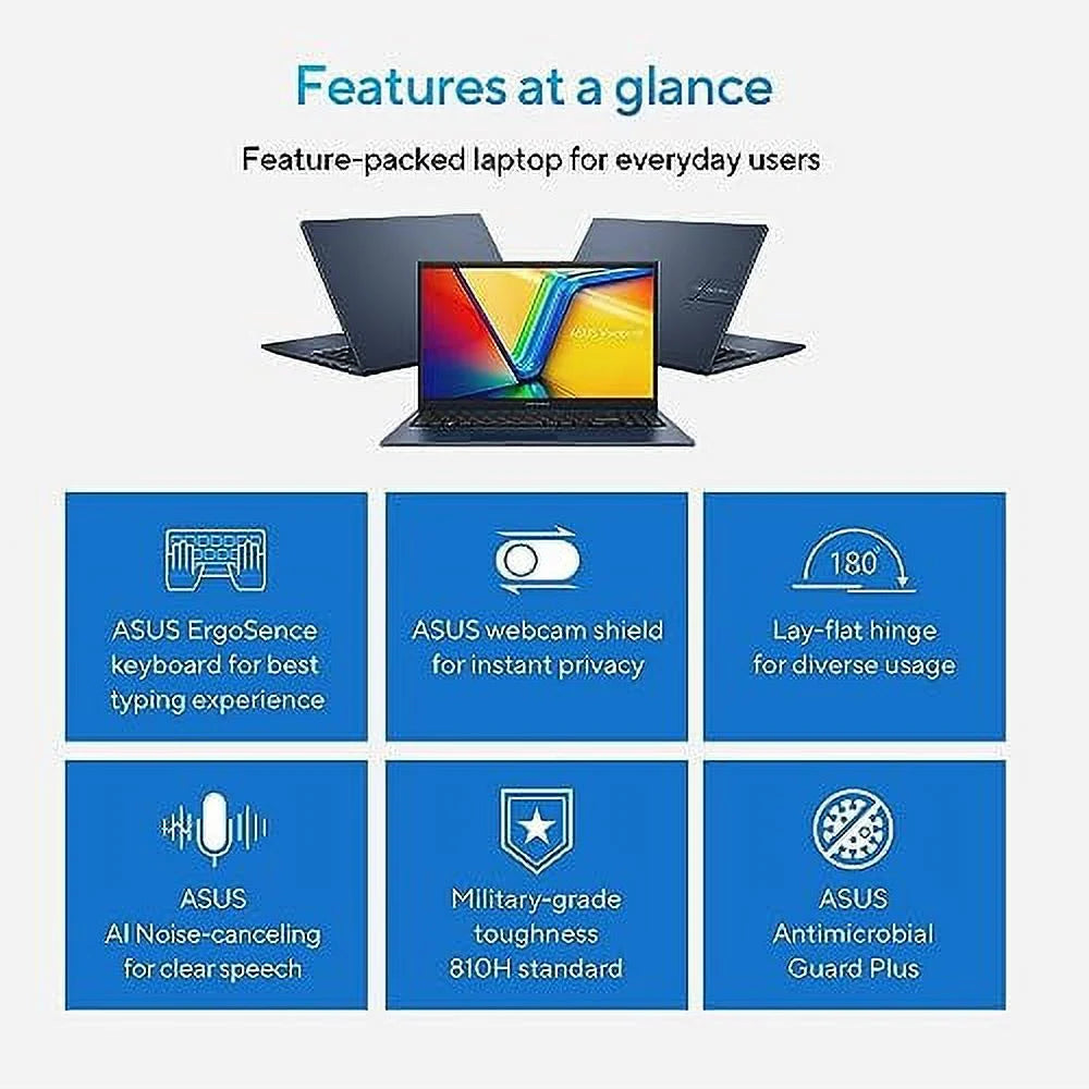 15.6" FHD Display Intel Core i3-1215U 16GB RAM 1TB SSD Laptop W957