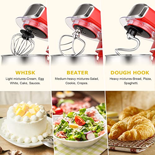 3.2Qt 6 Speeds Blue Electric Food Mixer Y909