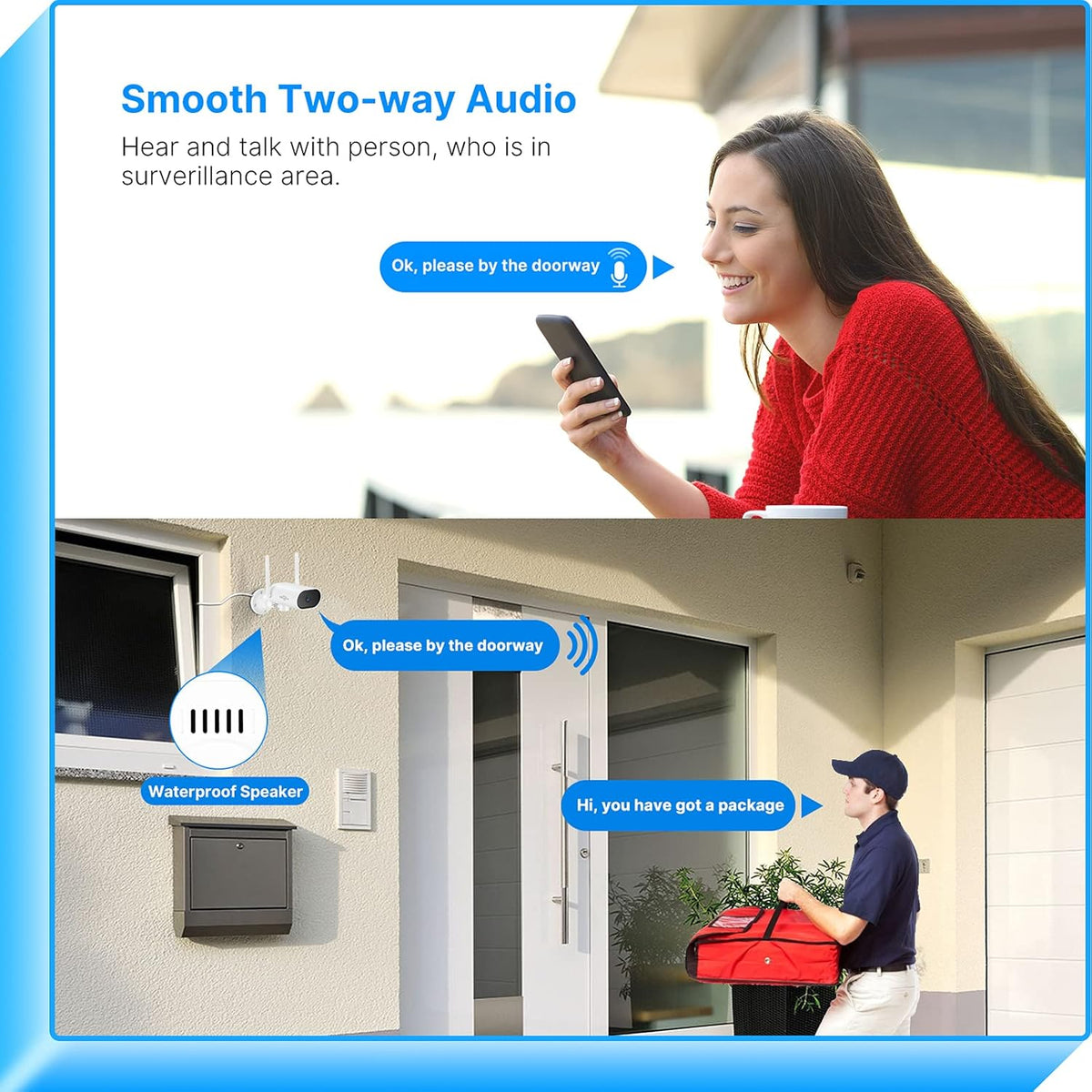 3MP Wireless Security Camera System with 8CH NVR and 1TB Hard Drive S2862