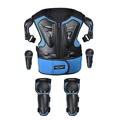 Kids Motorcycle Armor Suit Dirt Bike Chest Protector with Elbow Knee Pads Guards Z9810