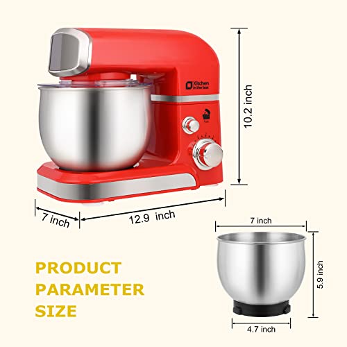 3.2Qt 6 Speeds Blue Electric Food Mixer Y909