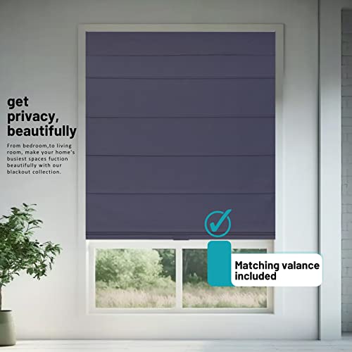 Blackout Roman Window Shade, 33" W X 64" H S4649