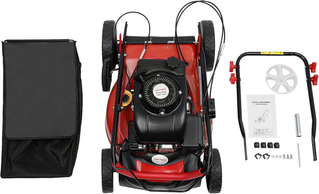 Self Propelled 20-inch 140cc 4-Stroke Gas Lawn Mower with Bagger M624419