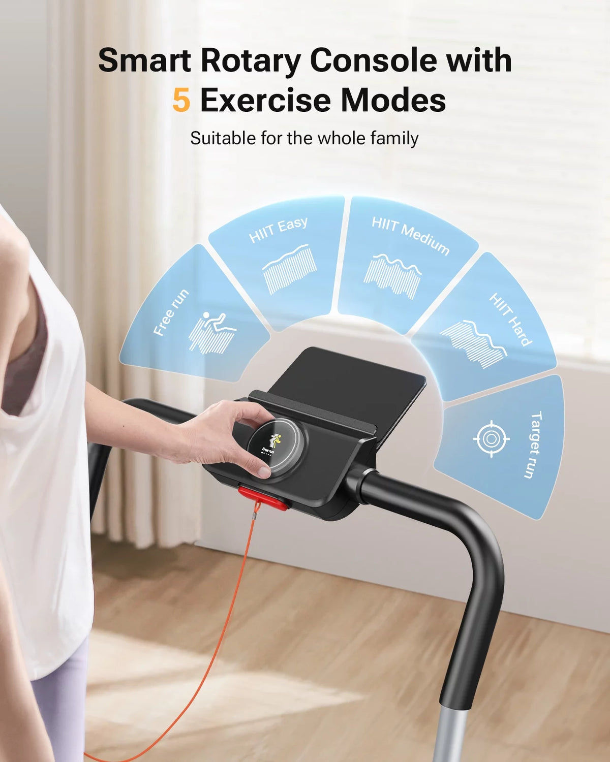 2 in 1 Under Desks Treadmill with Smart Rotary Console B925903