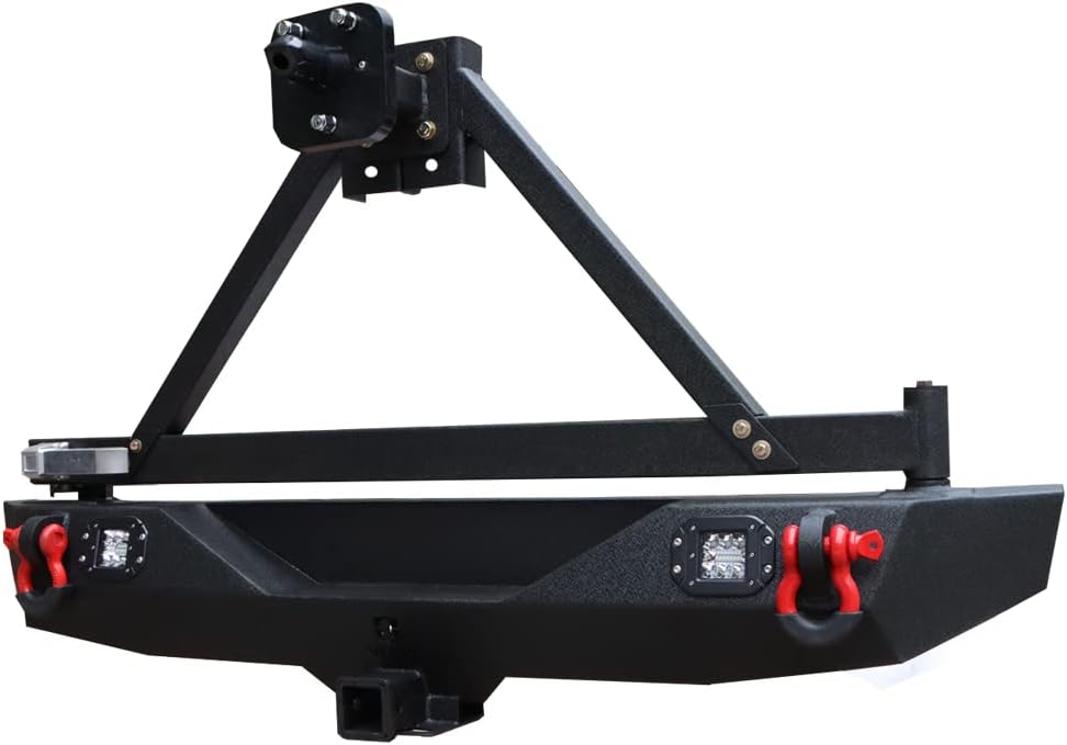 Front and Rear Bumper with LED Lights and Tire Carrier J755786