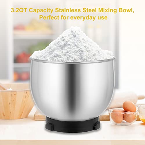 3.2Qt 6 Speeds Blue Electric Food Mixer Y909